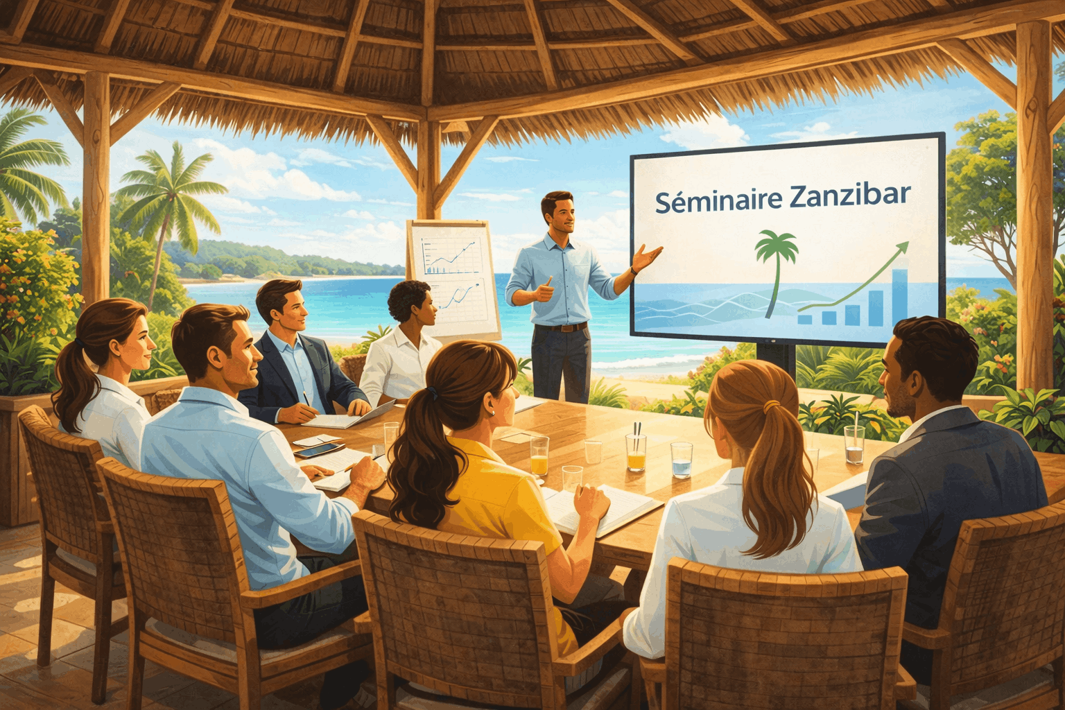 Solution entreprise Zanzibar : séminaires et déplacements pro